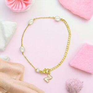 Alphetic Z Pearl Bracelet