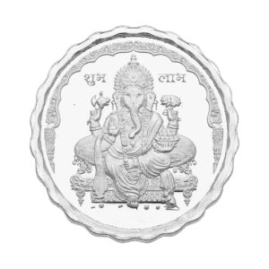 50 Grams Ganesh Silver Coin 99.9% Purity