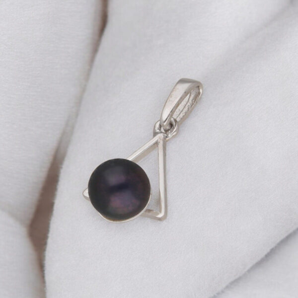 92.5 Sterling Silver Mahika Simple Pearl Pendant