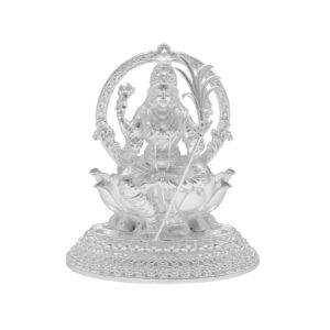 78 Grams Silver Goddess Lalitha Devi Idol With kamaan