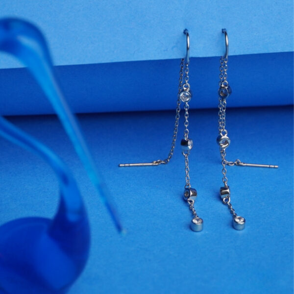 925 Sterling Silver All The Way Charming Earring